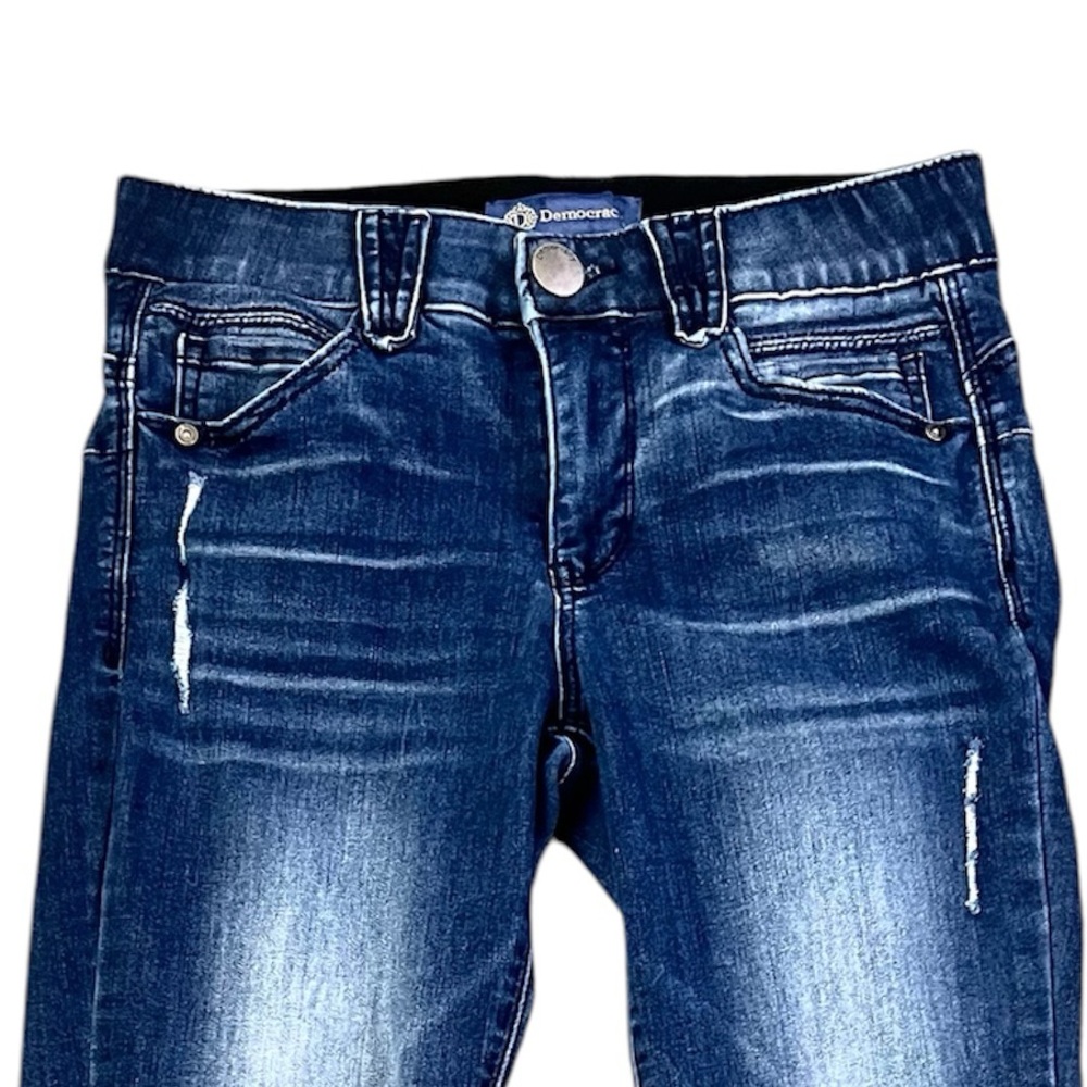 Democracy Ab Solution Distressed Smoothing Skinny Jeans - Picture 4 of 8